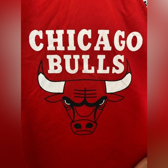 NBA CHICAGO BULLS Red Full-Zip Logo Long Sleeves Track Jacket in XL - Picture 4 of 12